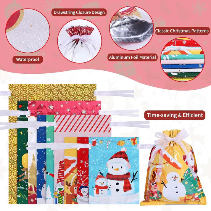 Christmas Foil Gift Bags