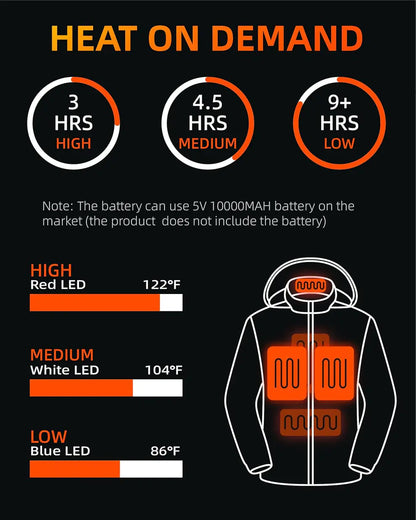 Luré™ Unisex Puffer Heated Jacket