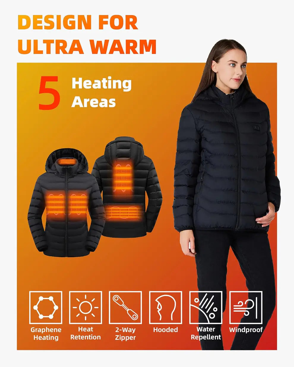 Luré™ Unisex Puffer Heated Jacket