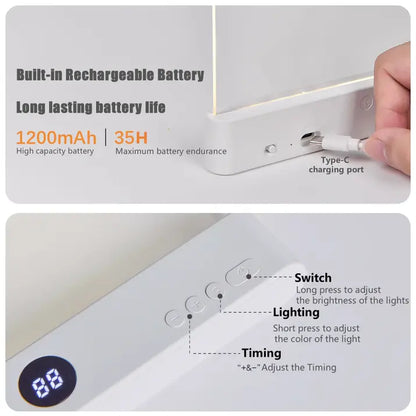 LED Flat Panel Eye Protection Reading Light