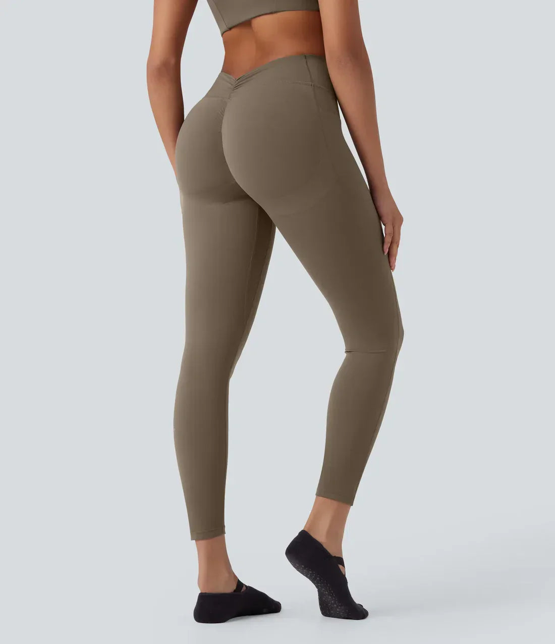 Butt Lifting Leggings for Women showcased from the back, highlighting the flattering fit and design.