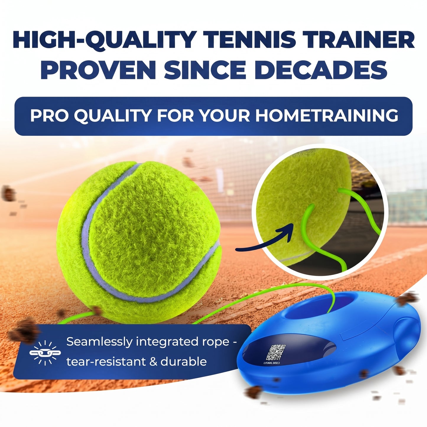 Tennis Trainer Set with Tennis Ball
